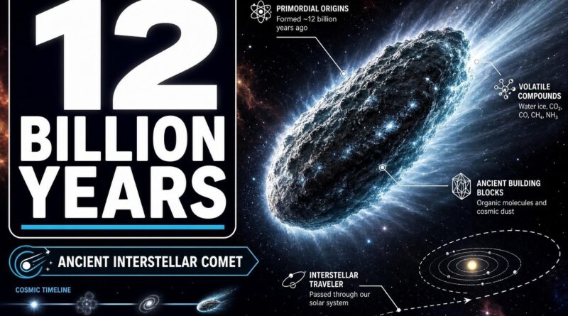 Ancient Interstellar Comet: 12 Billion Years Old