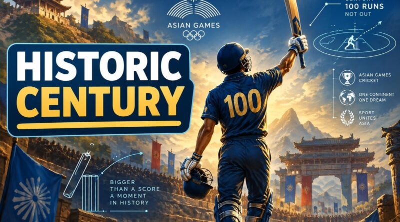 Asian Games Cricket Century That Made History